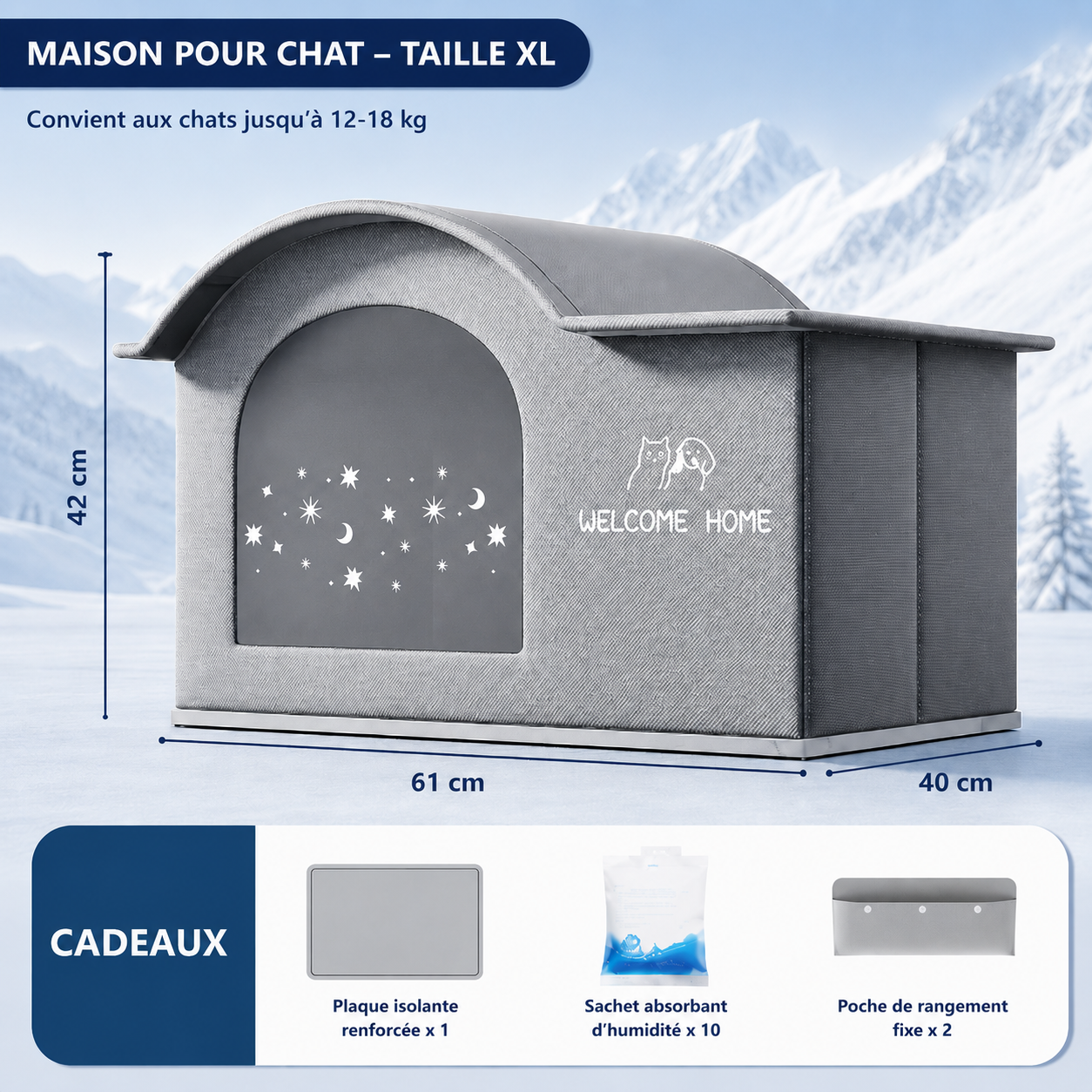 Niche Rafraîchissante Premium pour Chat et Chien